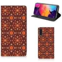 Samsung Galaxy A50 | Hoesje met Magneet | Batik Brown