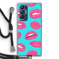 Bite my lip: Oppo Find X3 Neo Transparant Hoesje met koord