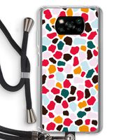 Colored Giraffe: Xiaomi Poco X3 Pro Transparant Hoesje met koord