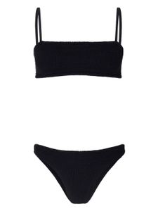 Hunza G bikini bandeau en maille - Noir