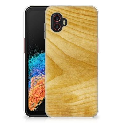 Samsung Galaxy Xcover 6 Pro | Bumper Hoesje | Licht Hout