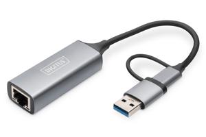 Digitus DN-3028 Netwerkadapter 2.5 GBit/s USB, USB 3.0, USB 3.1 Gen 1, USB 3.2 Gen 1, USB 3.2 Gen 1 (USB 3.0), USB-A