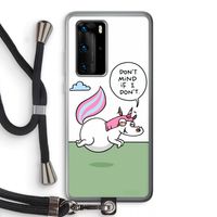 Unicorn: Huawei P40 Pro Transparant Hoesje met koord