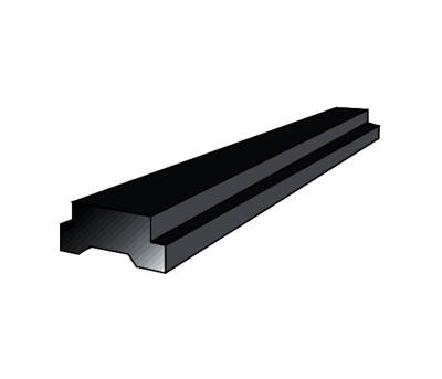 Plissédeur magneetstrip sluitstijl - per 100 cm