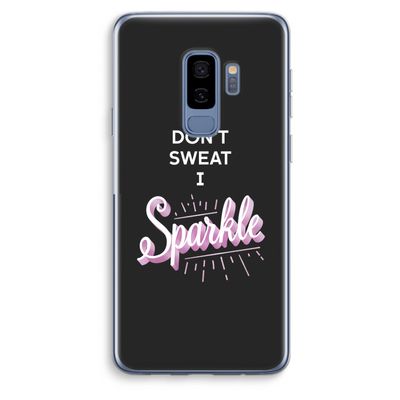 Sparkle quote: Samsung Galaxy S9 Plus Transparant Hoesje