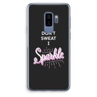 Sparkle quote: Samsung Galaxy S9 Plus Transparant Hoesje