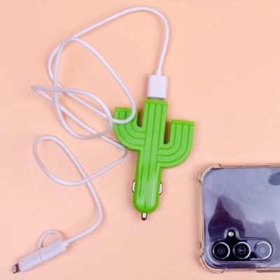 Cactus Usb Autolader Met 3 Poorten Cactus Usb Autolader Met 3 Poorten