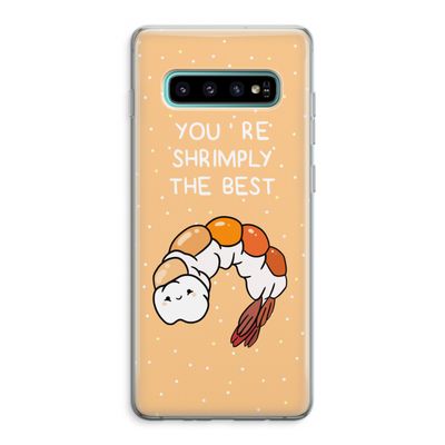 You're Shrimply The Best: Samsung Galaxy S10 Plus Transparant Hoesje