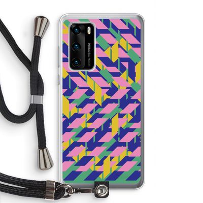 Skew Blush 1: Huawei P40 Transparant Hoesje met koord
