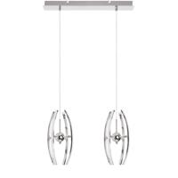 LED Hanglamp Natuurlijk Wit 4000K - 24W - 2-Lichts - Mat Chroom - Aluminium