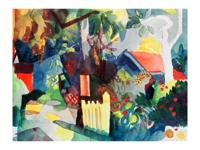 Kunstdruk August Macke - Landschaft 60x80cm Kunstdruk August Macke - Landschaft 60x80cm