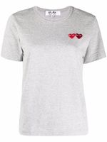 Comme Des Garçons Play t-shirt à logo brodé coeur - Gris - thumbnail