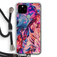 Pink Orchard: Pixel 5 Transparant Hoesje met koord