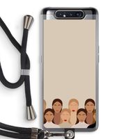 Girls girls girls: Samsung Galaxy A80 Transparant Hoesje met koord