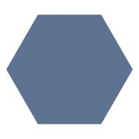 Hexagon Timeless Marine 15x17 cm blauw mat