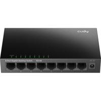 Cudy 8-port gigabit desktop metal switch (zwart)