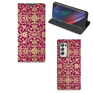 Telefoon Hoesje OPPO Find X3 Neo Barok Pink