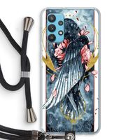 Golden Raven: Samsung Galaxy A32 4G Transparant Hoesje met koord