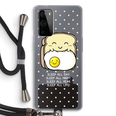 Sleep All Day: OnePlus 9 Pro Transparant Hoesje met koord