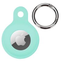 Basey AirTag Sleutelhanger Siliconen Hoes - Siliconen Case Airtag Hoesje - Turquoise - thumbnail