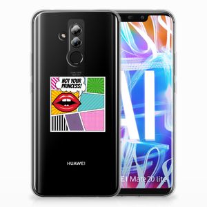 Huawei Mate 20 Lite Silicone Back Cover Popart Princess