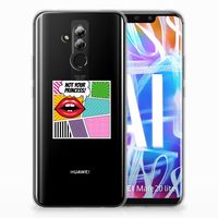 Huawei Mate 20 Lite Silicone Back Cover Popart Princess - thumbnail