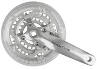 M-Wave crankset 22/32/42t 170mm 7-8 speed met kettingrand zilver