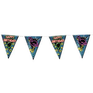 Paperdreams Neon Party Flag - Happy Birthday