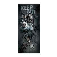 Fiestas Horror deur scenesetter/deurposter - zombie - Halloween thema versiering - 180 x 80 cm   -