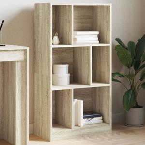 Boekenkast 57x28,5x107,5 cm bewerkt hout sonoma eikenkleurig