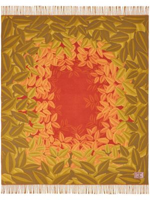 ETRO x Amy Lincoln couverture frangée à motif en jacquard - Jaune ETRO x Amy Lincoln couverture frangée à motif en jacquard - Jaune