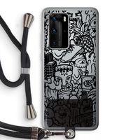 Vexx Black Mixtape: Huawei P40 Pro Transparant Hoesje met koord