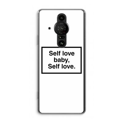 Self love: Sony Xperia Pro-I Transparant Hoesje