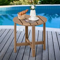 Bijzettafel Kleine Tuintafel Balkontafel Weerbestendig voor Terras Balkon Tuin 46 x 46 x 46 cm Bruin/Wit/Zwart Bijzettafel Kleine Tuintafel Balkontafel Weerbestendig voor Terras Balkon Tuin 46 x 46 x 46 cm Bruin/Wit/Zwart