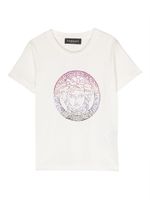 Versace Kids t-shirt Medusa orné de cristaux - Blanc