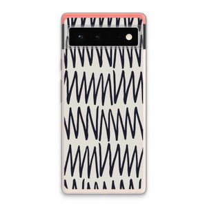 Marrakech Zigzag: Google Pixel 6 Transparant Hoesje