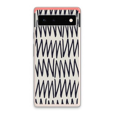Marrakech Zigzag: Google Pixel 6 Transparant Hoesje