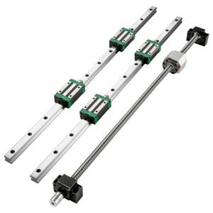 VEVOR Lineaire Geleiding Lineaire Rail Set Geleiderail HGR20-700mm 2 Rails 4 Blokken RM1605 CNC-set