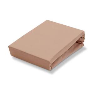 Jersey Supreme Hoeslaken Praline | 80 x 220 cm | Beige | Bruin