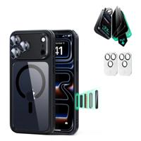 iPhone 17 Pro Max Bundle Classic Hybrid Magnetic Case (Camera Control) and Armorite Privacy Screen Protector - Clear Black