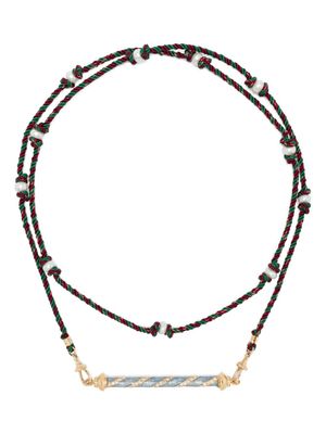 Marie Lichtenberg collier en or 18ct pavé de diamants - Bleu
