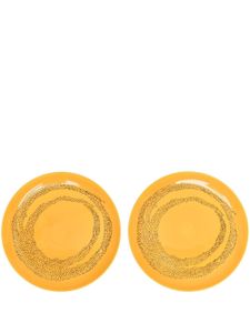 Serax lot de 2 assiettes Feast imprimées - Jaune