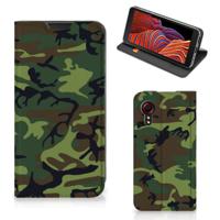 Samsung Galaxy Xcover 5 | Hoesje met Magneet | Army Dark