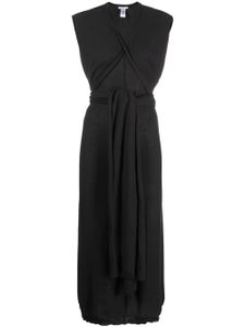 LEMAIRE robe à détail noué - Gris