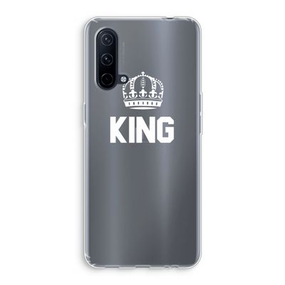 King zwart: OnePlus Nord CE 5G Transparant Hoesje