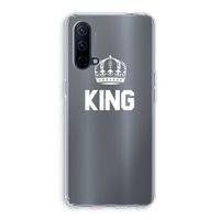 King zwart: OnePlus Nord CE 5G Transparant Hoesje