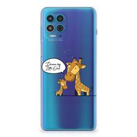 Motorola Moto G100 Telefoonhoesje met Naam Giraffe - thumbnail