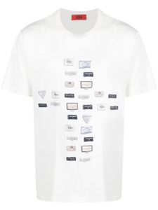 424 t-shirt en coton à imprimé graphique - Blanc