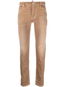 DSQUARED2 jean skinny à effet taches de peinture - Marron