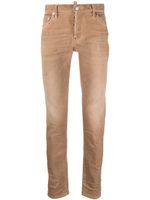 DSQUARED2 jean skinny à effet taches de peinture - Marron - thumbnail